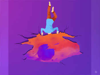 Hanged Man graphic design artwork