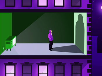 Moon graphic design artwork